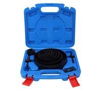 Greensen 13-Piece Hole Saw Set, Carbon Steel Construction, 19mm-152mm Diameter Range, for Soft Wood, PVC and Plastic Cutting