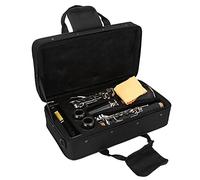 Greensen 17 Key Descending B Tone, Bakelite Clarinet Bb Clarinet Woodwind Instrument with Reeds Cleaning Cloth for Classical Jazz Marching Bands