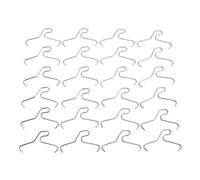 Greensen 24pcs Brick Hook, Multi Purpose Stainless Steel No Drill Brick Clamps for Hanging Xmas Wreaths Lights Decorations, with Wedge Design for Bricks 2 1/4 to 2/5 Inches