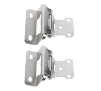 Greensen 2Pcs Self Closing Cabinet Hinge, Semi Wrap Overlay Cupboard Door Hinge 1/2in Enhanced Safety Steel for Kitchen Bathroom RV Boat Campervan (Champagne)