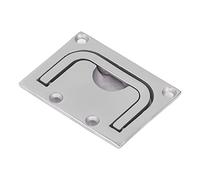 Greensen 316 Stainless Steel Square Boat Pull, with Mirror Polished Finish for Marine Access Doors, Hatches, Center Console Doors, Fishing Tackle Units (76 * 56mm)