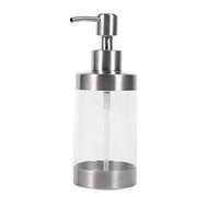 Greensen 350ml Soap Dispenser, 304 Stainless Steel Acrylic Pump Bottle Countertop with Refillable for Kitchen Hotel Office Lotion Shampoo