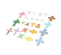 Greensen 8Pcs Geometric Solids, 3D Shapes Transparent Geometric Models with Removable Lids for Volume Measurement STEM School Supplies Teachers