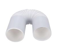 Greensen Air Conditioner Exhaust Pipe, 2m PP Vent Hose with Counter Clockwise Thread for Secure Fit, Extendable Design with No Air Leaks for Portable AC, Home, Garage (130mm)