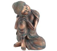 Greensen Buddha Sitting Buddha Ornament Sitting Statue Buddha Ornaments for The Home Small Buddha Ornaments Indoor in Southeast Asian Style, Garden Buddha Statue Outdoor for Living Room Bedroom