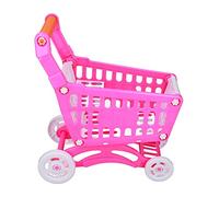 Greensen Children's Play Car -Set, Children's Simulation Shopping Car Play Food Toys, Interactive Toddler for the Development of Consciousness for Objects and Colors (Pinkish Color)