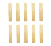 Greensen Clarinet Reeds 2.5, 10Pcs Bb Clarinet Traditional Reeds with Thin Vamp Unfiled Cut for Clear Sound, Includes Individual Plastic Cases for Students and Professionals (Strength 3.0)