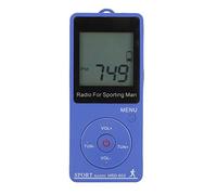 Greensen Compact Portable FM AM Radio with Pedometer, Digital Display LCD Backlight, High Sensitivity Reception, Built in 400mAh Battery, for Sports Running Outdoor Activities