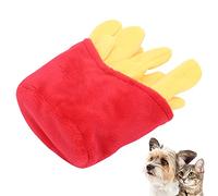Greensen Dog Chew Toys, Plush Dog Toy for Small Medium Dogs Cats with Squeaky Sound Simulation French Fries Design Pet Chewing Toy