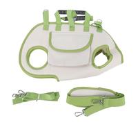 Greensen Dog Lift Harness, Sling Shoulder Carrier for Small Dogs Cats Adjustable Oxford Fabric Pet Carrier with Treat Bag (L)
