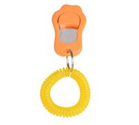 Greensen Dog Training Clicker Pet Clicker for Dog Training 3 Adjustable Gears with Elastic Wrist Strap for Cats Birds Horses Housebreaking Obedience (Orange)