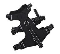Greensen Dog Vest Harness with Leash, Double Buckle No Pull Breathable Mesh, Easy On Off Front & Back D Rings, Reflective Oxford Fabric with Locking Neck Strap for Dogs (M)