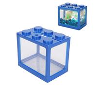Greensen FishTank, Building Block FishTank Cascadable Betta FishTank with LED Light for Office Home Desk Decoration