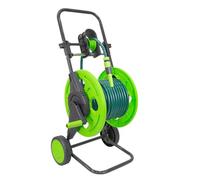 Greensen Garden Hose Reel Cart, Premium Iron and Plastic Construction with Hose Guide Device and 2 Wheels for Easy Transport, Storage and Watering in Yard or Garden