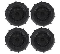 Greensen High Wear RC Beach Tires Pack for 1/14 1/16 /18 RC Car Desert Wheels, Reliable Rubber Plastic Material, Suitable for Various Terrains