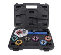 Greensen Hydraulic AC Hose Crimper, Manual Handheld Crimping Tool with 6 Dies for Air Conditioning Repair, Outdoor Rescue and Car Maintenance