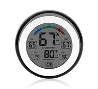 Greensen Indoor Digital Hygrometer Thermometer, LCD Display Humidity Temperature Meter with Max Min Trend Comfort Level, for Home Office Bedroom Baby Room (Black)