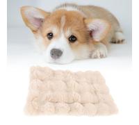 Greensen Keep Warm Fluffy Dog Bed Mat, Plush Cat Crate Mat, Superior Support Pet Sleeping Mat Pad, Crafted From Bubble Plush, Suitable for the Cold Season (S)