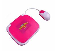 Greensen Kids Learning Laptop Rereading Function 2 Languages English Spanish ABS Material for Children (Pink)