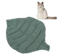 Greensen Leaf Shape Cat Mat, Pet Floor Pad Dog Bed Mat Cage Liner Made of Pure Cotton Thickened Soft Comfortable for All Seasons with Adorable Design