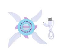 Greensen Light Up Flyers Set, Motion Sensing LED Flying Discs with Ergonomic Non Slip Grip for Kids Ages 5-10 Outdoor Play (Blue Purple)