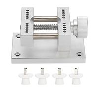 Greensen Metal Adjustable Watch Case Holder, Solid for Watch Strap Removal Base Movement Repair Tool, Professional Watchmaker Repair Tool (Silver)