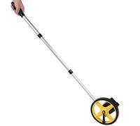 Greensen Portable Measuring Wheel 0 to 9999.9m Distance Roller with Foldable Handle, Stand and Storage Bag for Road Land (small wheel)