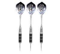 Greensen Professional Stainless Steel Throwing Darts Set, 3Pcs 153mm with Printed Flights for Enhanced Grip and Straight Flying Path