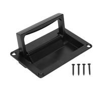 Greensen Recessed Pull Handles, Flush Lift Handle Spring-Loaded Retractable Zinc Alloy Handle with Built-in Cushion Rod for Yacht RV Trailer Cabinet