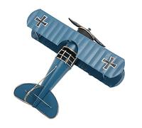 Greensen Retro Aircraft Model Exquisites Metall Doctor Decker Decoration for the Office of the Home café, Iron Aircraft Toy for Model Enthusiasts (Blue)