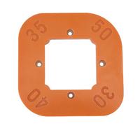 Greensen Round Corner Radius Template, Router Radius Jig 4 in 1 Design R30 R35 R40 R50 Precise Positioning Slotting Tool with Sturdy Phenolic Plastic for Woodworking Furniture Projects