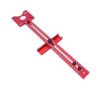 Greensen Router Milling Groove Bracket, Thickened Aluminum Alloy Woodworking with Dual Scale Markings, for Circular Grooves Cutting and Right Angle Measurement