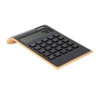 Greensen Solar Calculator Solar Powered Calculator Energy with Tilted LCD Display Dual Power Options for Office Home School Use (Black)