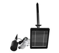 Greensen Solar Oxygen Pump, 2200mAh Battery Backup 3 Gears Solar Powered Air Pump with IP55, for Fish Pond Aquarium Hydroponics Outdoor Pool