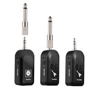 Greensen The Wireless Guitar System Rechargeable 2.4 G Set for Electrical Wind Instruments, Stable Connection for Outdoor Violins (2 Transmitter with 1 Receiver)