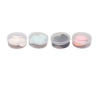 Greensen Triangular Shape Cosmetic Puff Mini Finger Size 20pcs Make -up Sponges Puffs in 4 Colors with Elastic Sponge Material for an Even Powder Application Ideal for All Skin Types