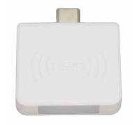 Greensen USB C Card Reader, Portable Smart ID Reader with Embedded Microcontroller and Built In Buzzer for Mobile Phone Payment and Access Control (White)