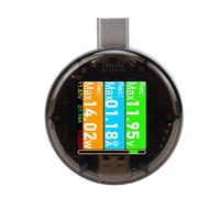 Greensen USB C Tester, PD3.2 QC3.0 SCP AFC VOOC SuperVOOC Protocol Power Meter with Gravity Rotating Screen Touch Control, for Chargers Power Banks Laptops Tablets Mobile Phones