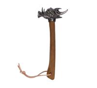 Greensen Wild Boar Hammer, High Strength Alloy Steel Nail Hammer with Solid Wood Handle and Hanging Rope, for Camping Self Protection and Daily Tasks