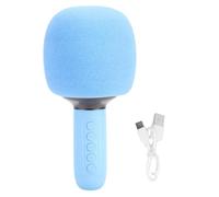 Greensen Wireless Bluetooth Karaoke Microphone, Ergonomic Design with Vocal Suppression and RGB Ambient Lighting, for Kids Boys Girls Teens Karaoke Party Singing Duet (Blue)
