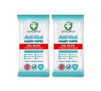 GreenShield Anti-Viral Handy Wipes 15's Kills 99.9% of Bacteria (2 Pack)