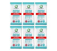 GreenShield Anti-Viral Handy Wipes 15's Kills 99.9% of Bacteria (6 Pack)