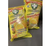 GREENSHIELD ANTIBAC Household Surface Wipes Packs of 70 Wipes Each 70 (3 Packs)