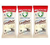 3 x Green Shield Leather Surface Wipe Conditioning Dirt Grime Protect 210 Wipes
