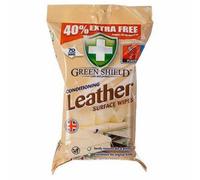 Greenshield Leather Conditioning Surface Wipes, 70 Wipes