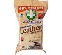 Greenshield Leather Conditioning Surface Wipes, 70 Wipes