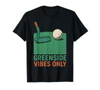 Greenside Vibes Only Golfing Fun Golf Ball T-Shirt