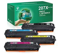 GREENSKY 207X Compatible Toner Cartridge Replacement for HP 207X 207A W2210X W2211X W2212X W2213X for HP Color Laserjet Pro MFP M283fdw M283fdn M282nw M255dw M255nw (No Chip)