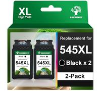 GREENSKY 545XL Black Ink Cartridge Replacement for Canon 545 Black Ink Cartridge PG545 XL PG545XL PG-545XL for Pixma TS3350 TS3150 TS3355 TS3450 TS3451 TS3452 MG3050 MG2550 MG2950 TR4650 (2 Black)