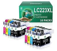 GREENSKY LC223 Ink Cartridges Compatible for Brother LC223 Ink Cartridges for Brother MFC-J4620DW DCP-J4120DW MFC-J680DW MFC-J5625DW MFC-J5320DW MFC-J880DW MFC-J4625DW DCP-J562DW MFC-J480DW (10 Pack)